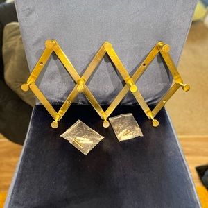 Accordion Decorative Hook Rack Brass - Project 62